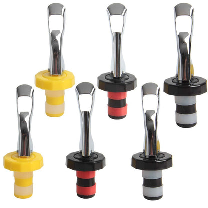 Wine Stoppers 6 PCS Silicone Bottle Stopper Expanding Manual Beverage